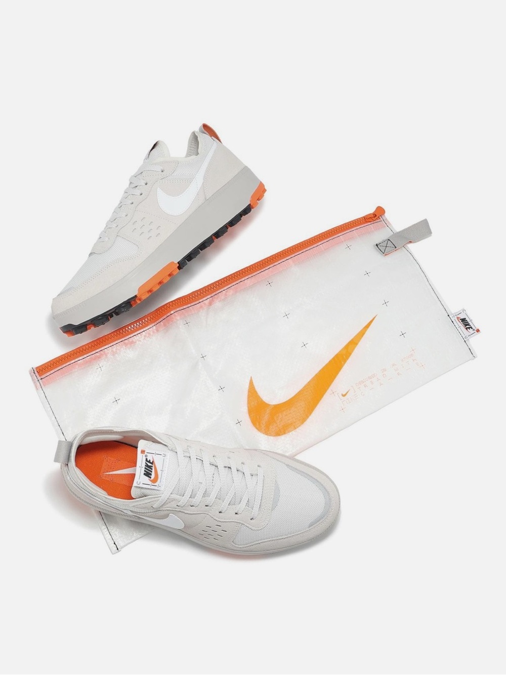 Nike C1TY 'Safety Cone' Men’s retro Sneakers FZ3863 004 grey orange white shoes